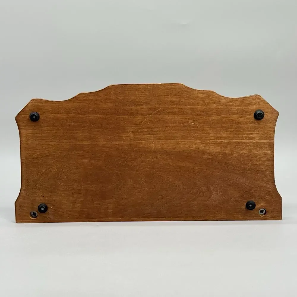 Vintage Wooden Dresser Desk Top Organizer 2 Tier Valet Mid Century 12 x 5.75 x 3
